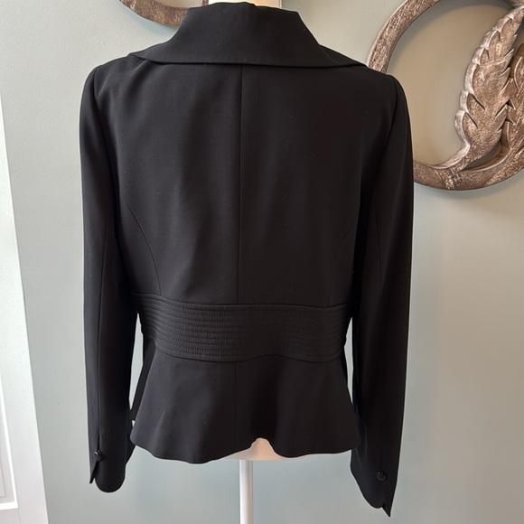 Armani Collezioni black blazer size 12 100% virgin wool fully lined - Picture 7 of 10